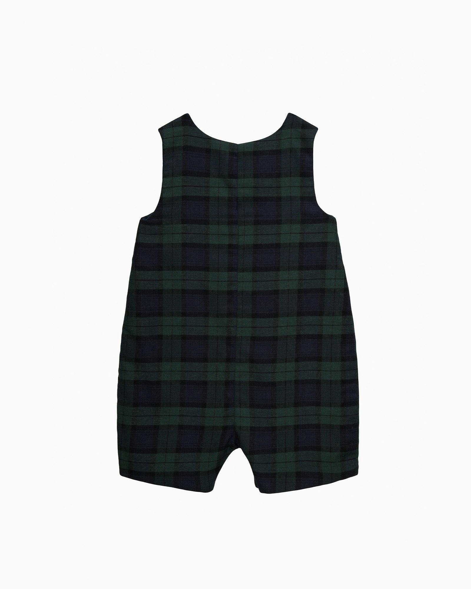 Baby Archie Smocked Romper in Nutcracker