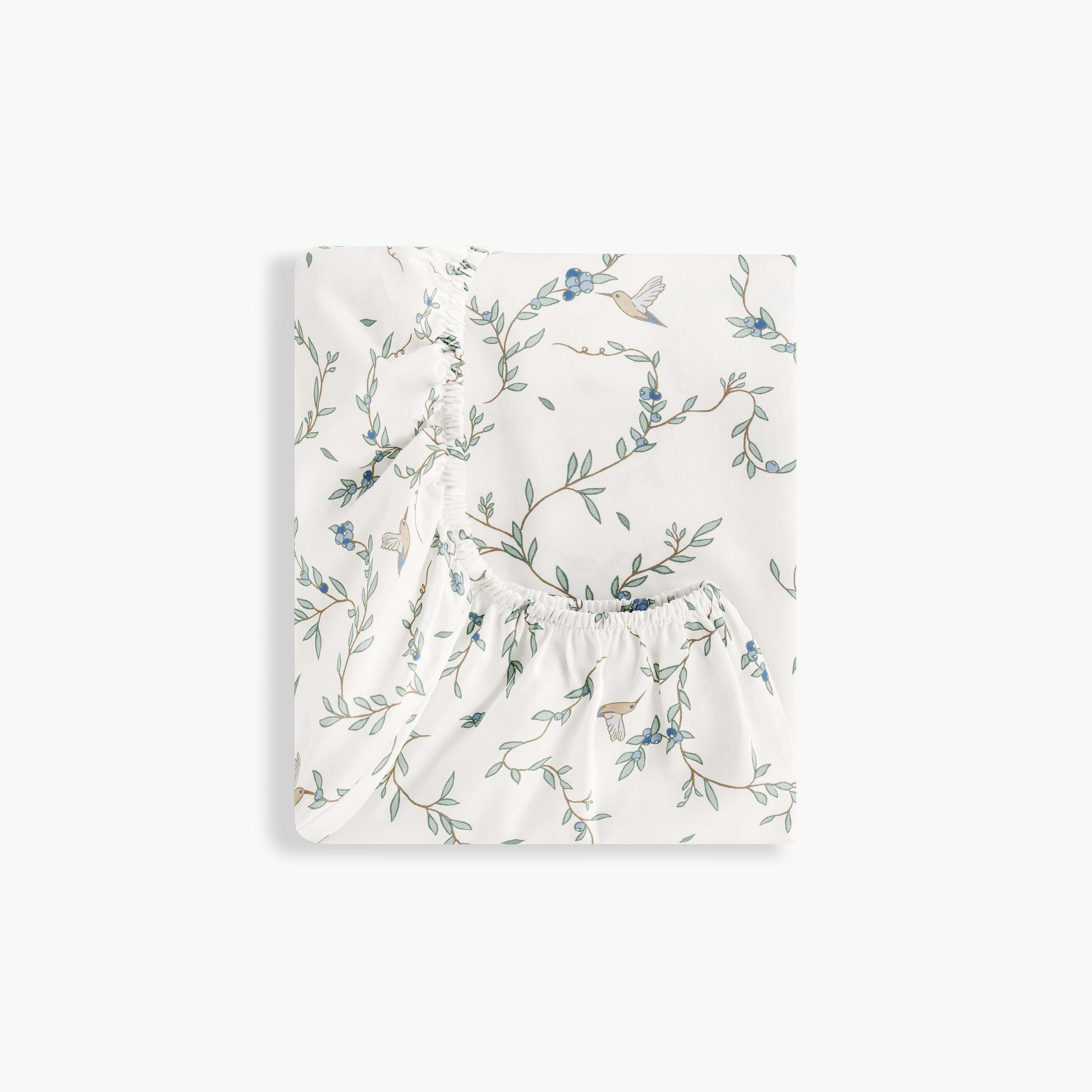 Secret Garden Print Crib Sheet