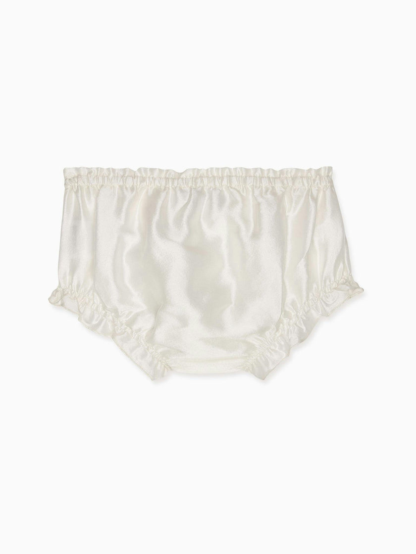 Ivory Manon Silk Ceremony Baby Girl Bloomers