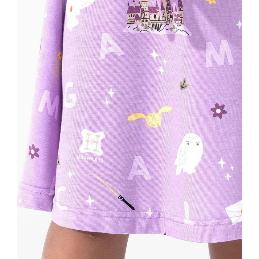 Hedwig's Magical Mail Bamboo Girls' Short Sleeve Dress
