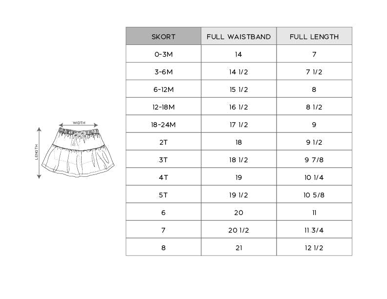 Girl's Skort in Strawberries