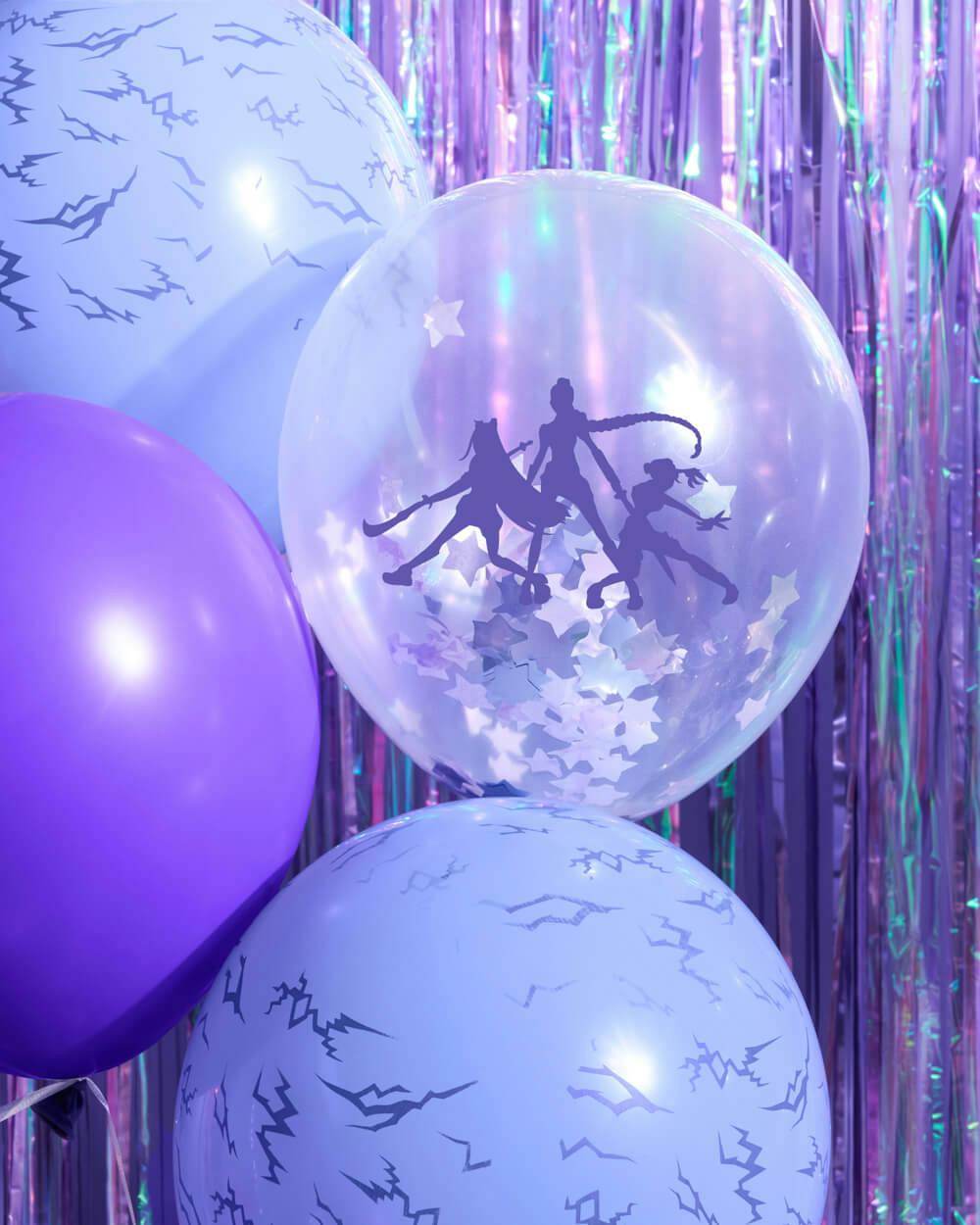 Kpop Party Balloons - 24 purple latex balloons