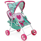 Mint Heart: Doll Stroller - Twin Tandem