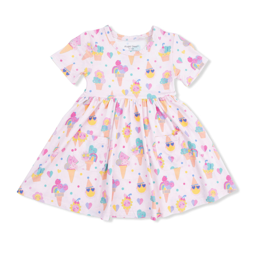 Ice Cream Fun Crew - Twirly Dress with Cartwheel Short