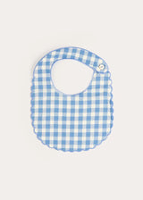 Darby Gingham Scallop Edge Lined Bib