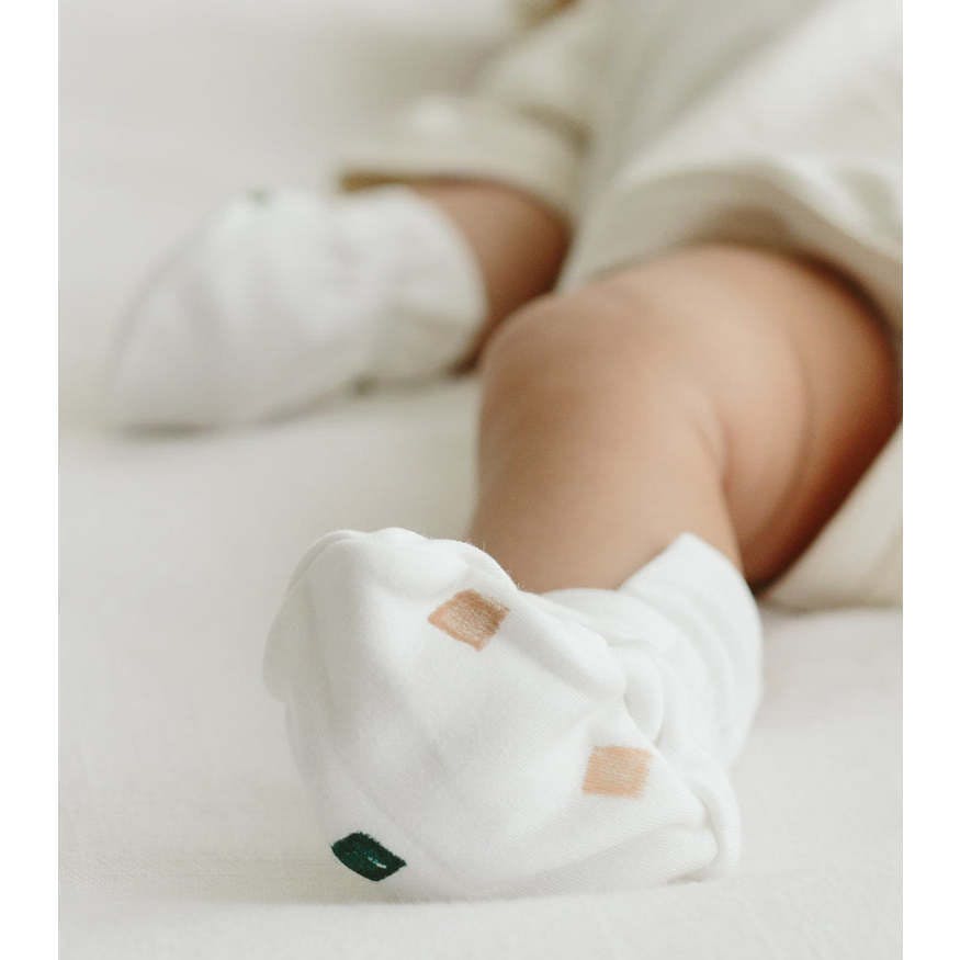 STAY ON 2-PACK BOOTS | CITY BLOCKS + SANDSTONE — Bamboo Organic Cotton Blend, 0–6M