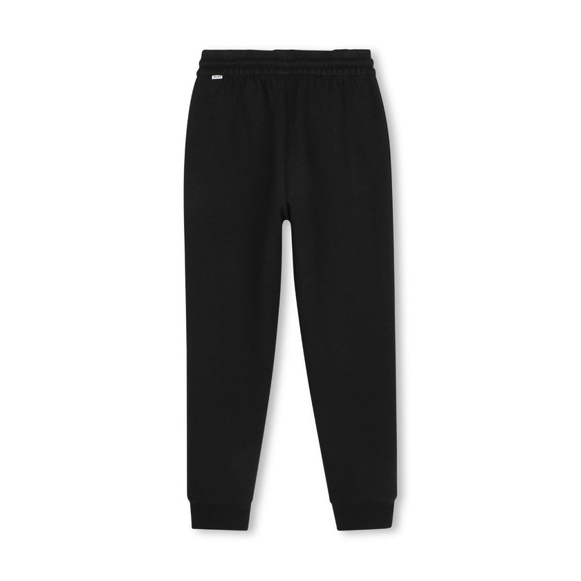 Black Logo Patch Sweatpants
