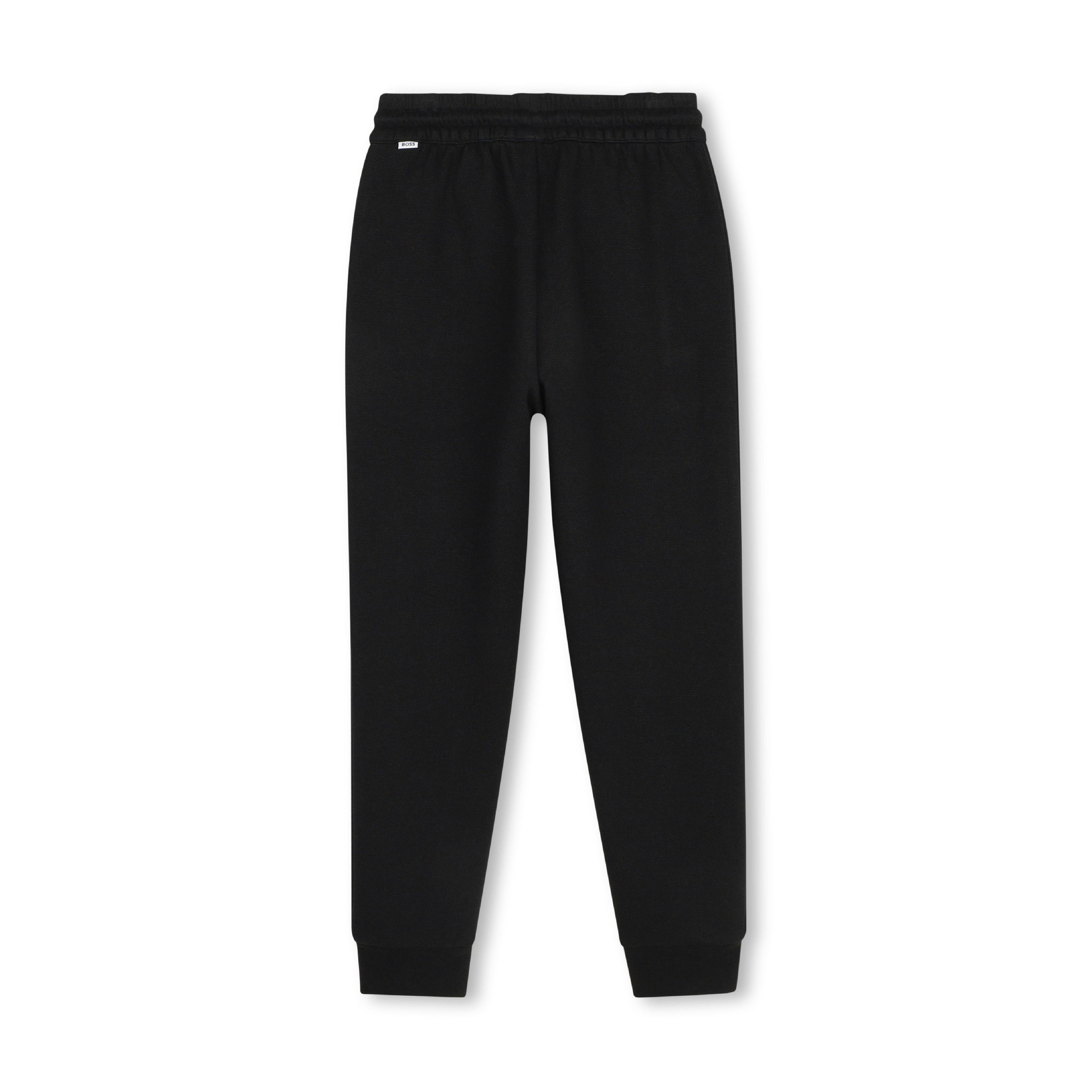 Black Logo Patch Sweatpants