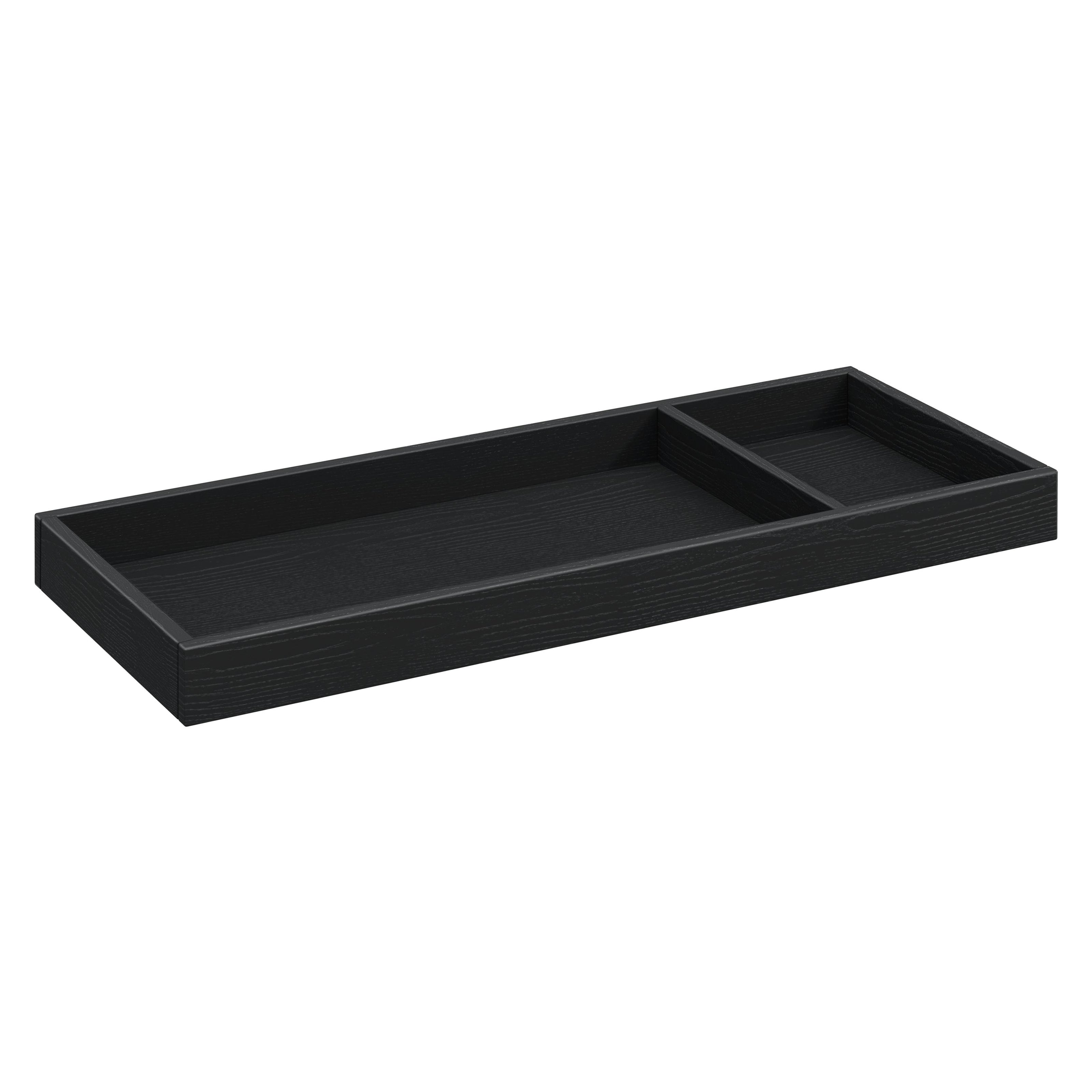 Universal Wide Removable Changing Tray in Archival Black