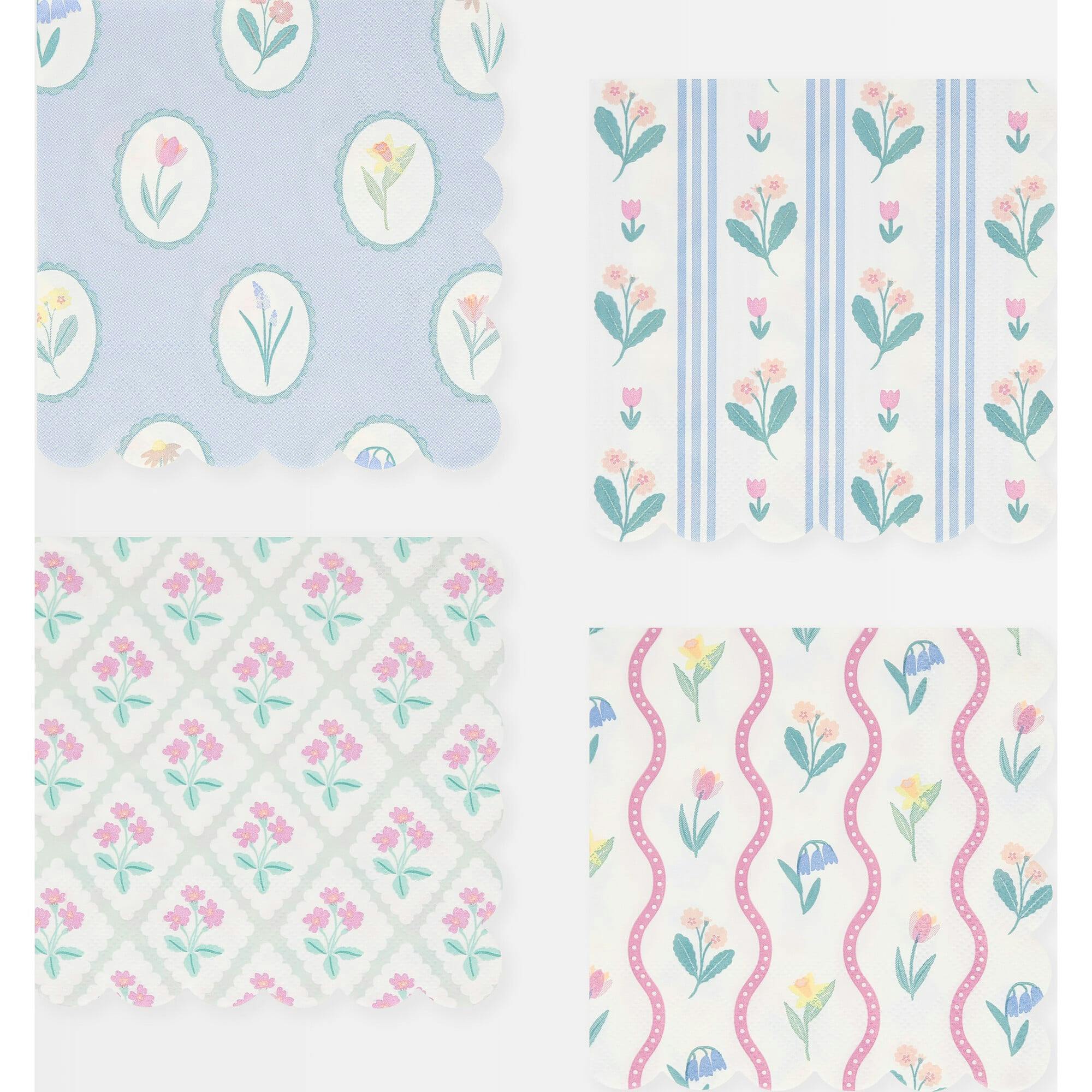 Bloomsbury Floral Pattern Small Napkins