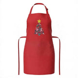 Liberty of London Christmas tree children's apron - red