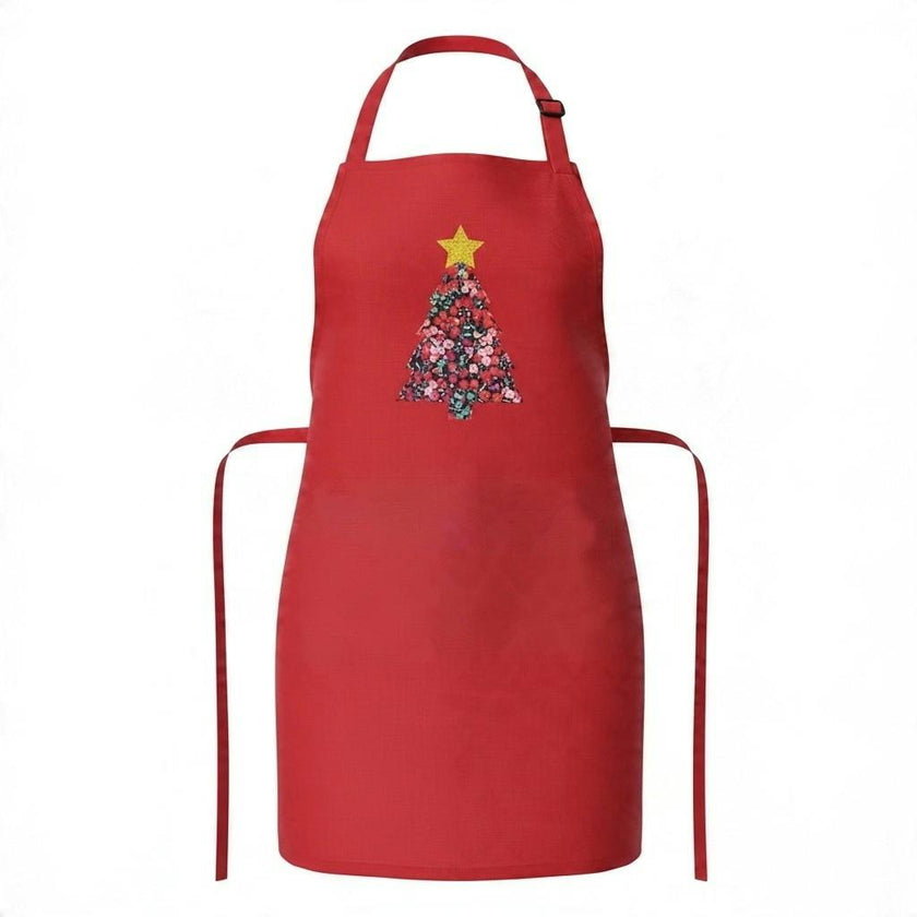 Liberty of London Christmas tree children's apron - red