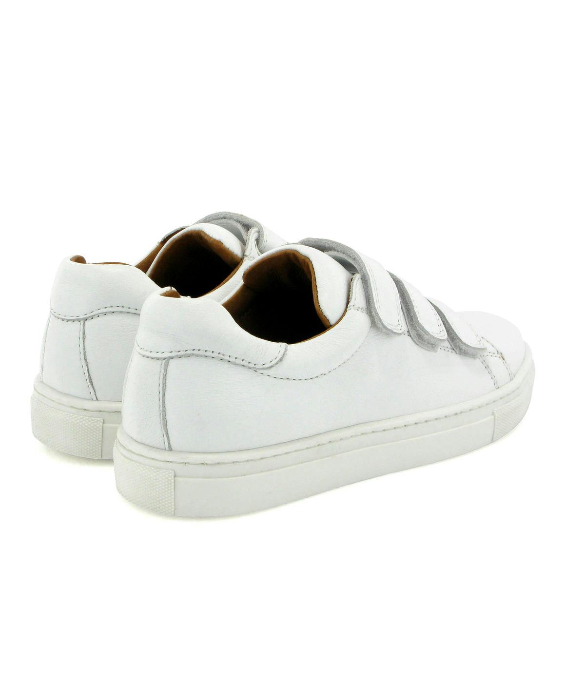 3 Straps Sneakers - white smooth