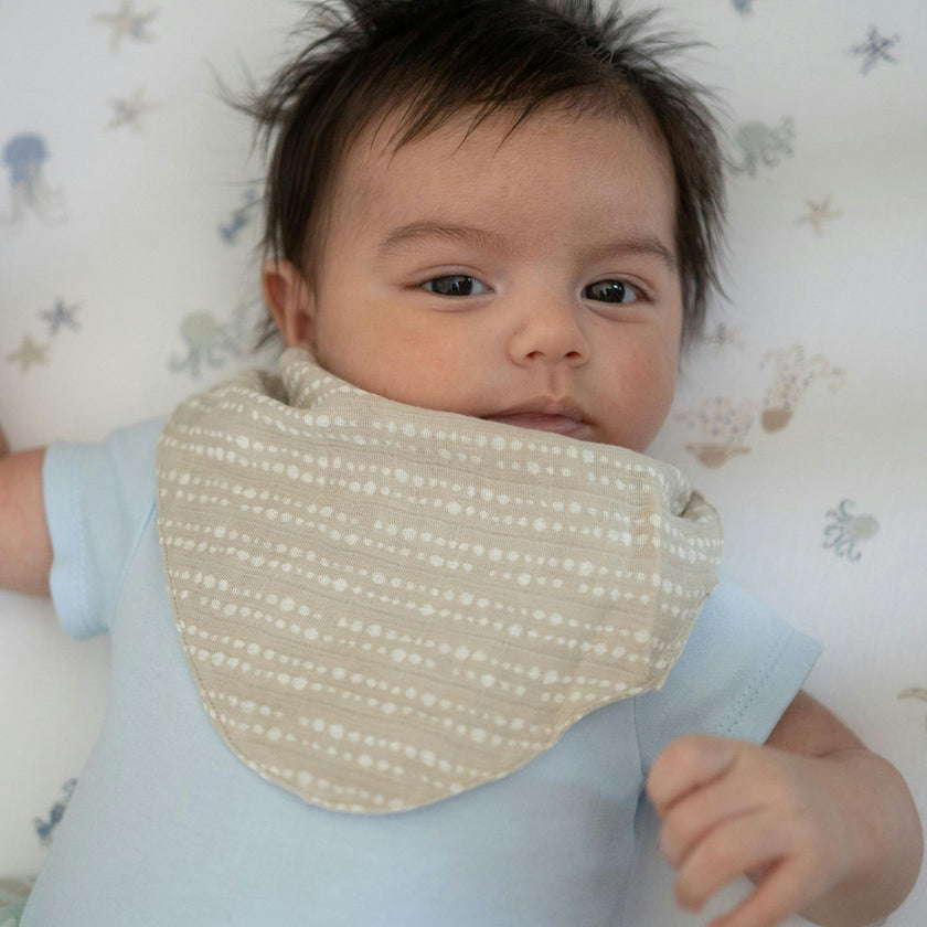 Cove Sea Life Cotton Bandana Baby Bib (3 Pack)