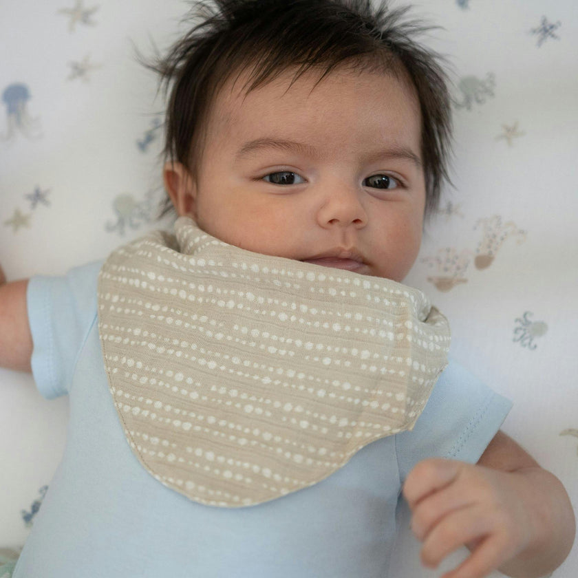 Cove Sea Life Cotton Bandana Baby Bib (3 Pack)