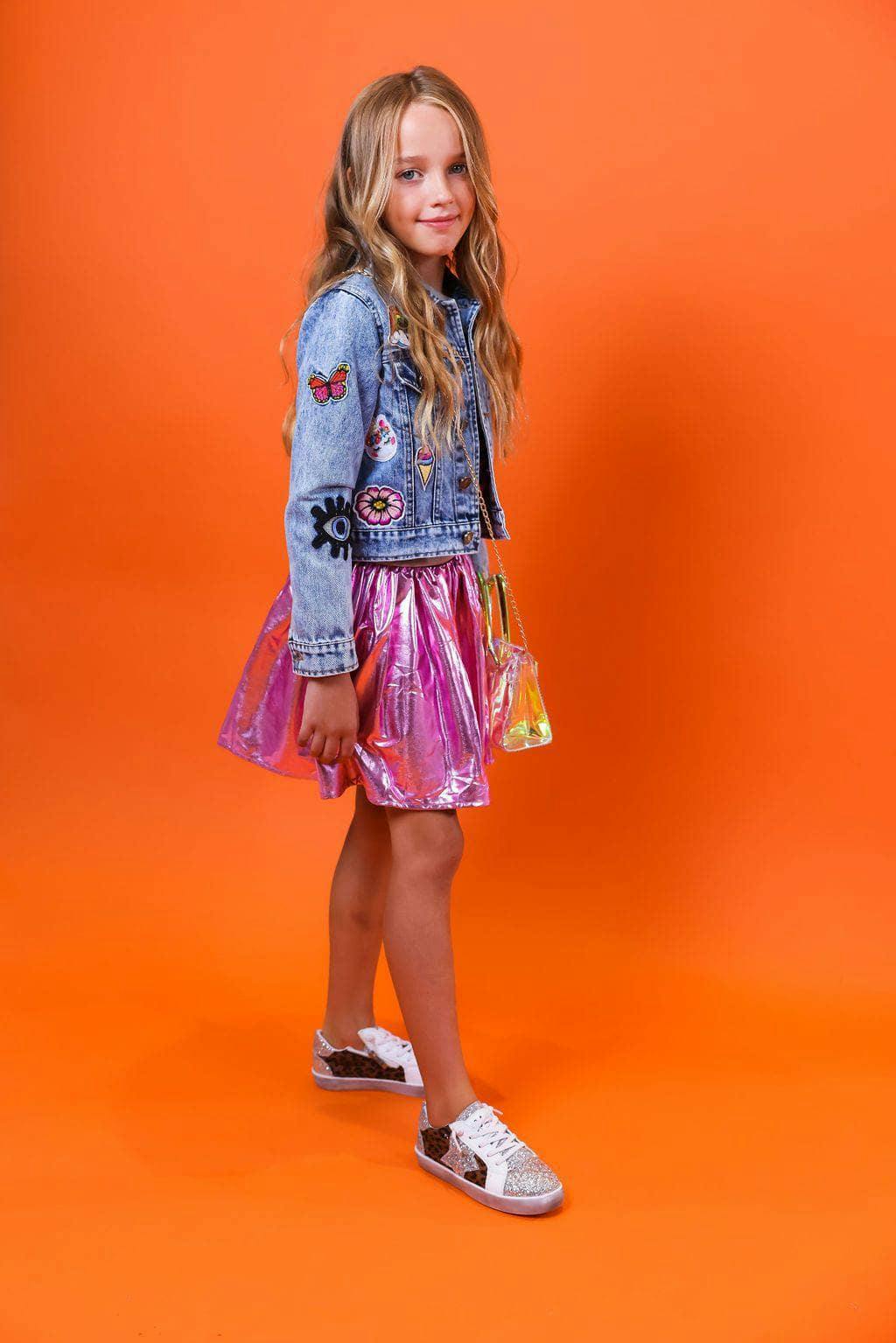 All About the Patch Crop Denim Jacket