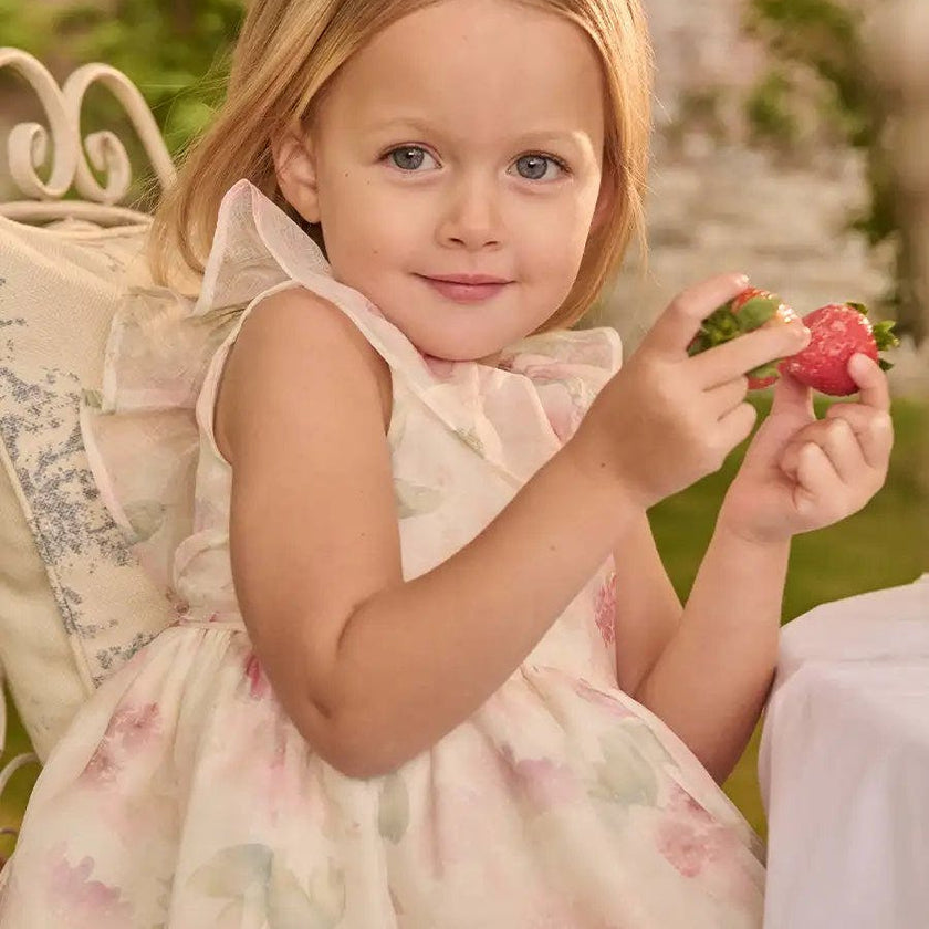 Lillie Floral Sleeveless Dress in Pink (18mths-12yrs)