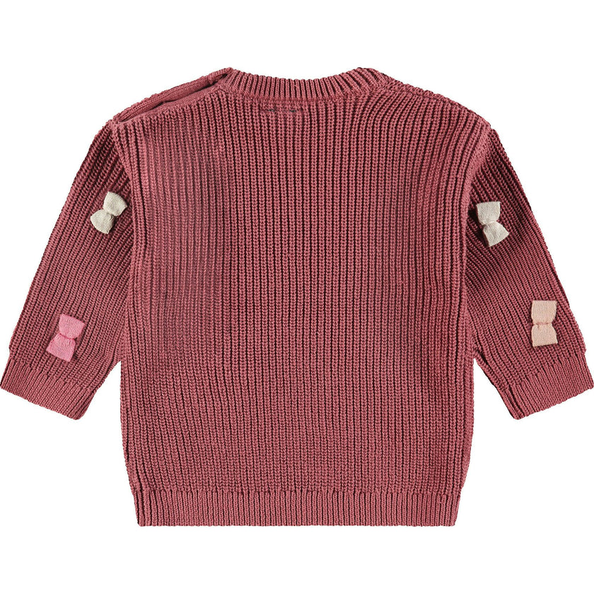 Knit Sweater with Bows