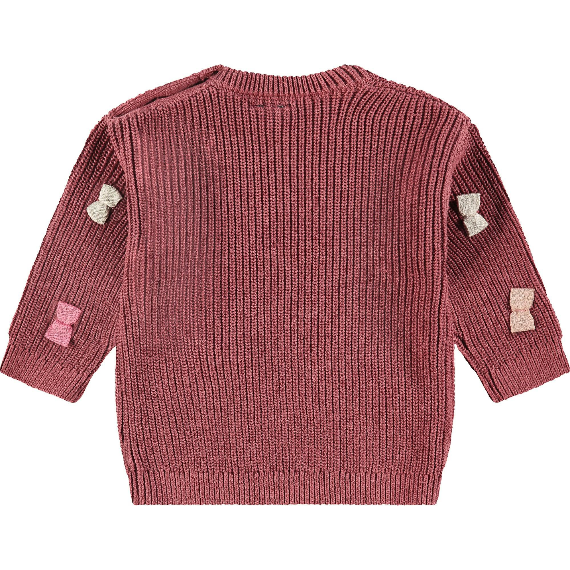 Knit Sweater with Bows