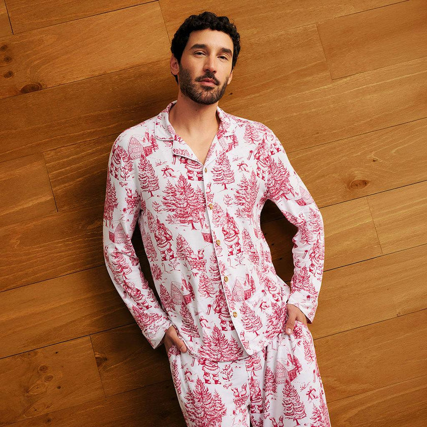 Father Christmas Men's Luxe Pajama Pant Set
