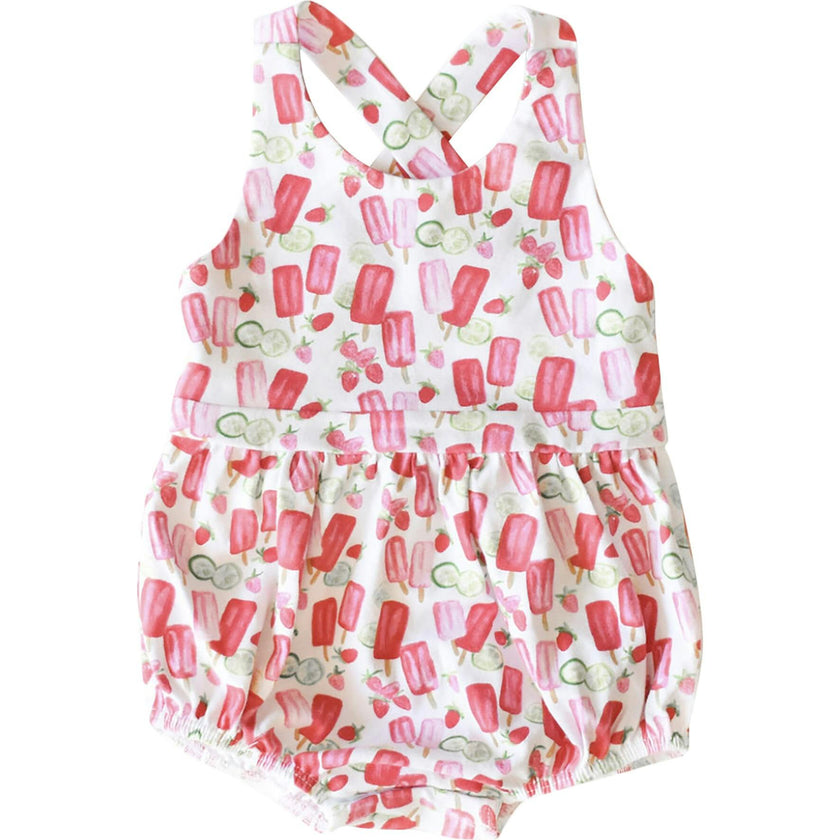 Popsicles Cross Back Bubble Romper