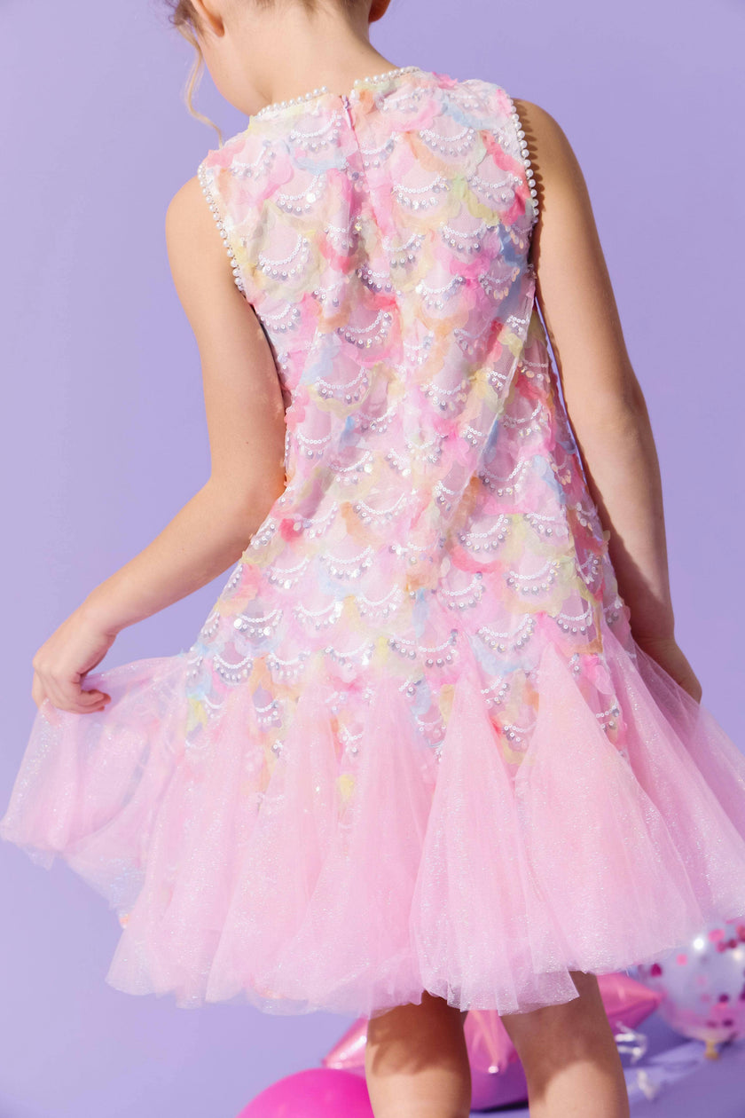 Pinky Mermaid Magic Tutu Dress