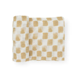 Cotton Muslin Swaddle Blanket - Adobe Checker