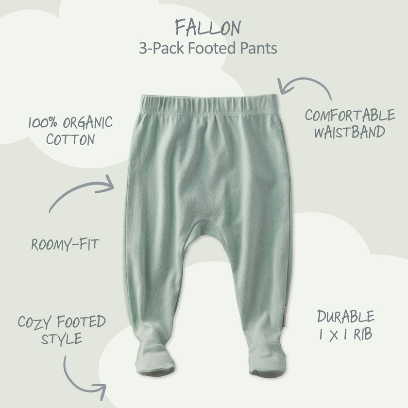 FALLON 3-Pack Footed Pants