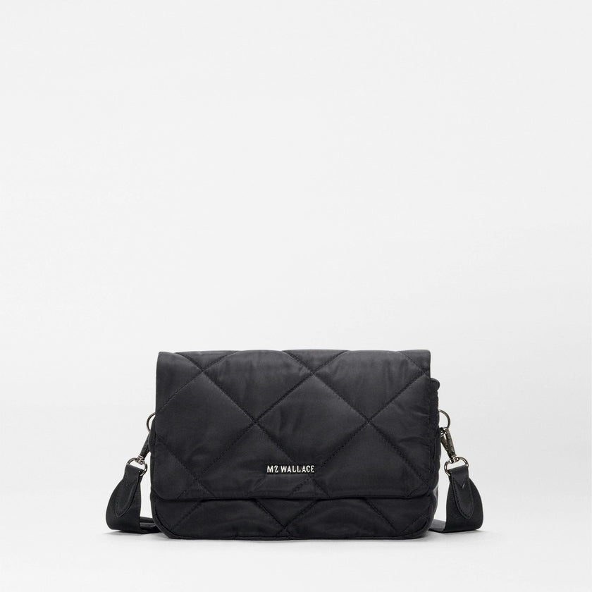 Black Madison Flap Crossbody