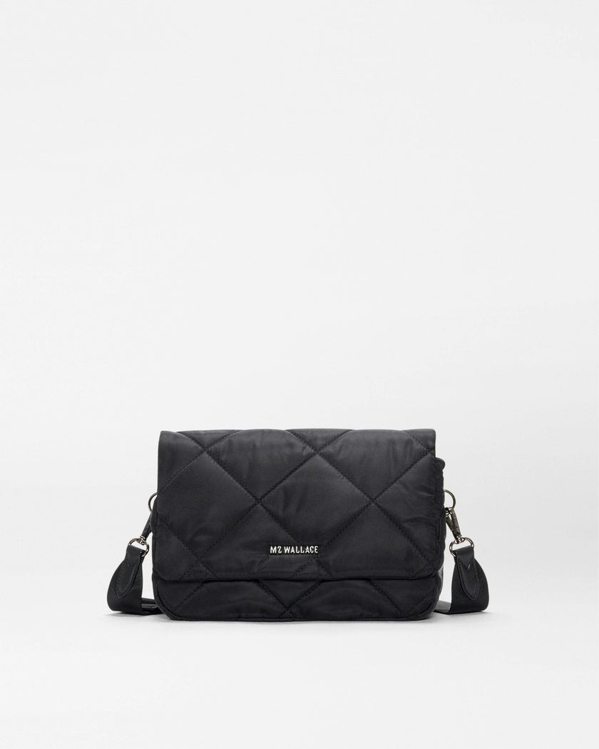 Black Madison Flap Crossbody