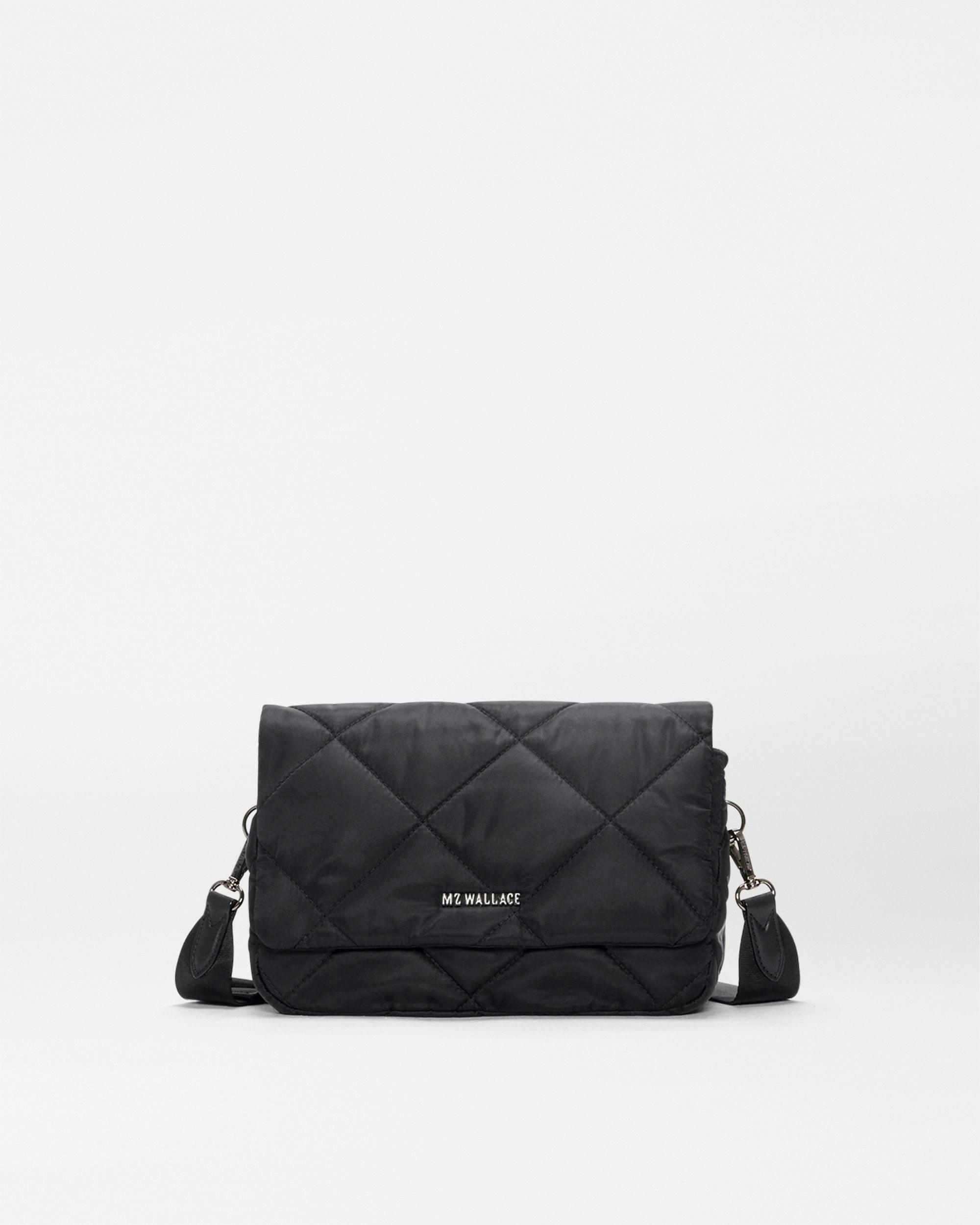 Black Madison Flap Crossbody