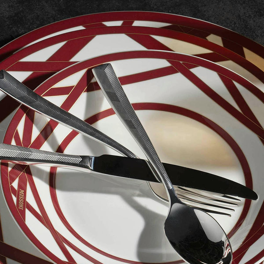 Table Forks ZIG ZAG Set of 6  Steel L 8"