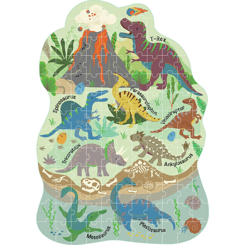 Dino 120pc Shaped Puzzle