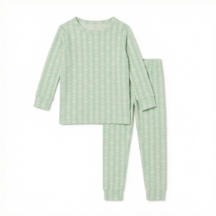 Mint Meadows Bamboo Toddler Pajama Set