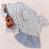 Playground Long Sleeve Dress, Tiny Vintage Guitars