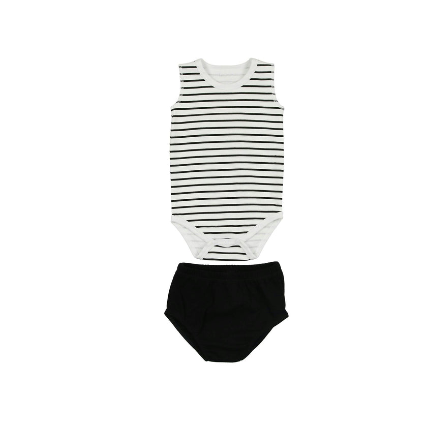Boys Striped Top With Bloomer
