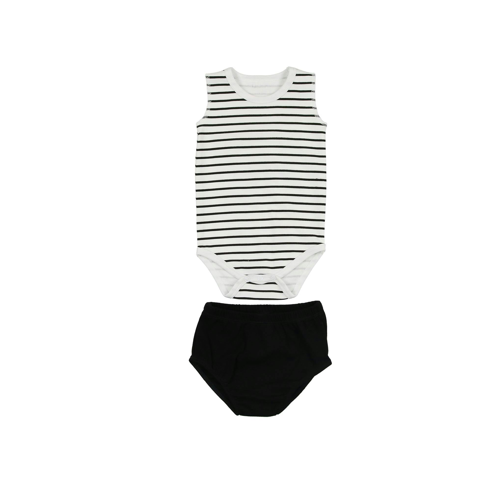 Boys Striped Top With Bloomer