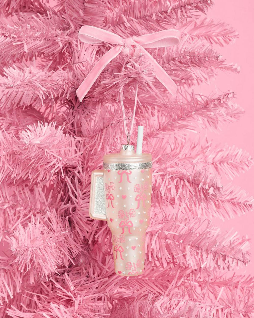 Girly Tumbler Ornament - glass ornament