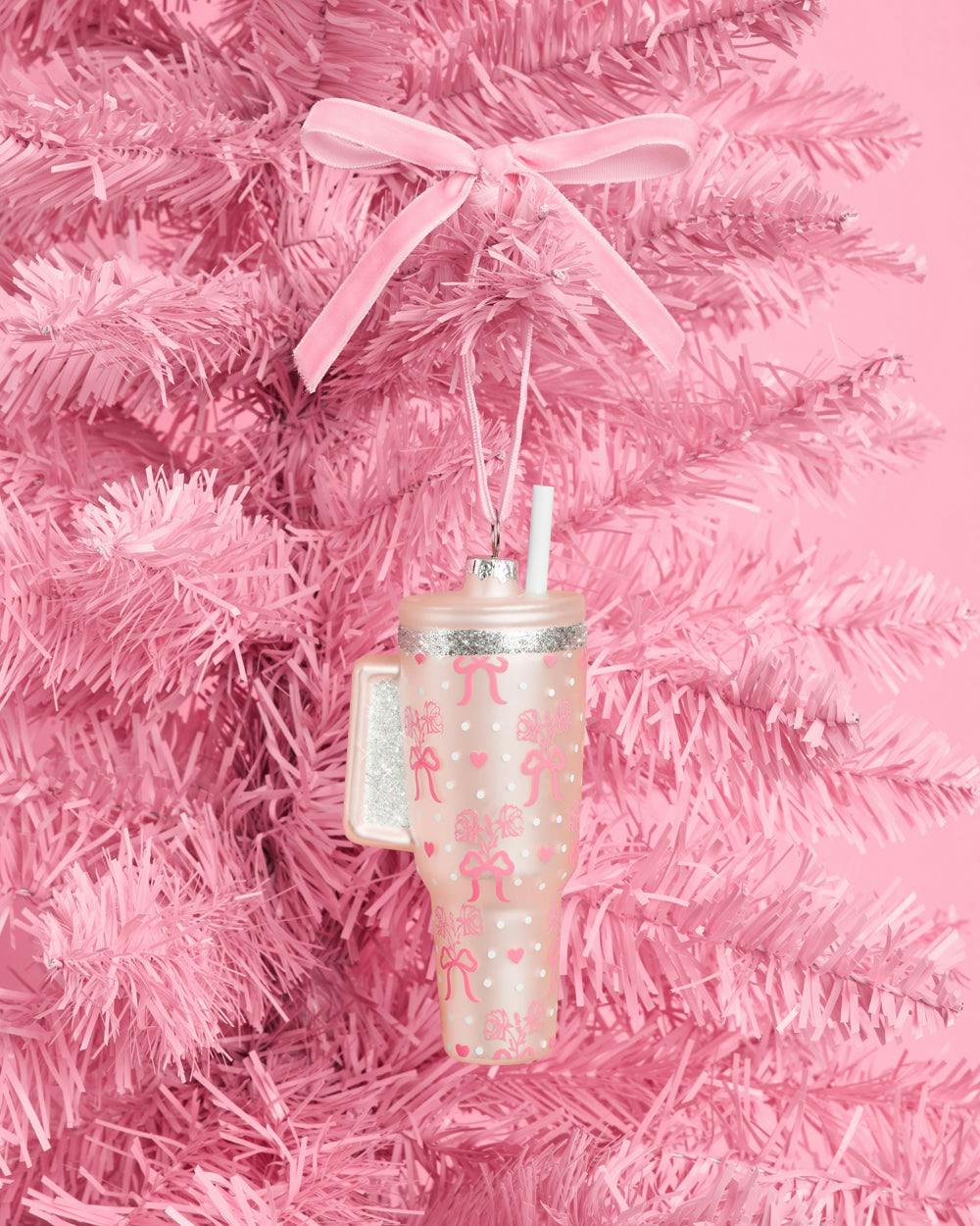 Girly Tumbler Ornament - glass ornament