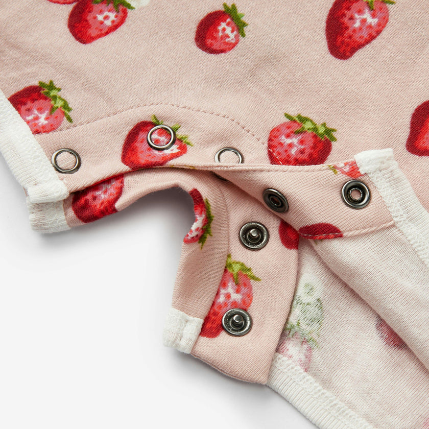 Strawberry Organic Cotton Shortall