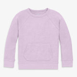 Kids heathered waffle pocket tee