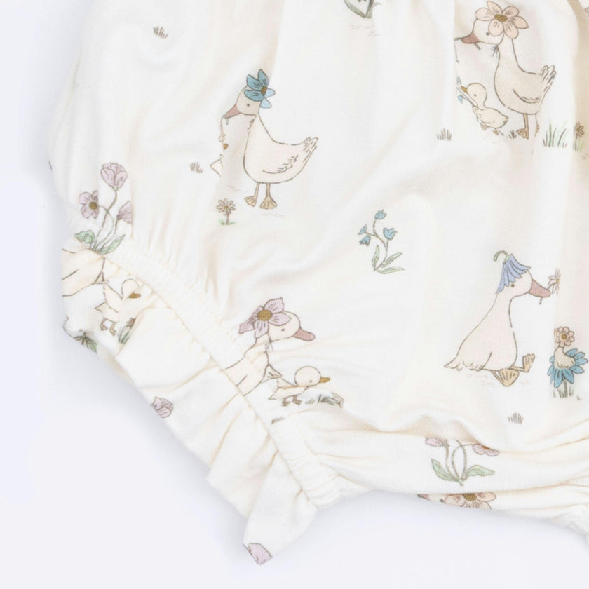 Flower Ducklings - Smocked Dress Set with Headband