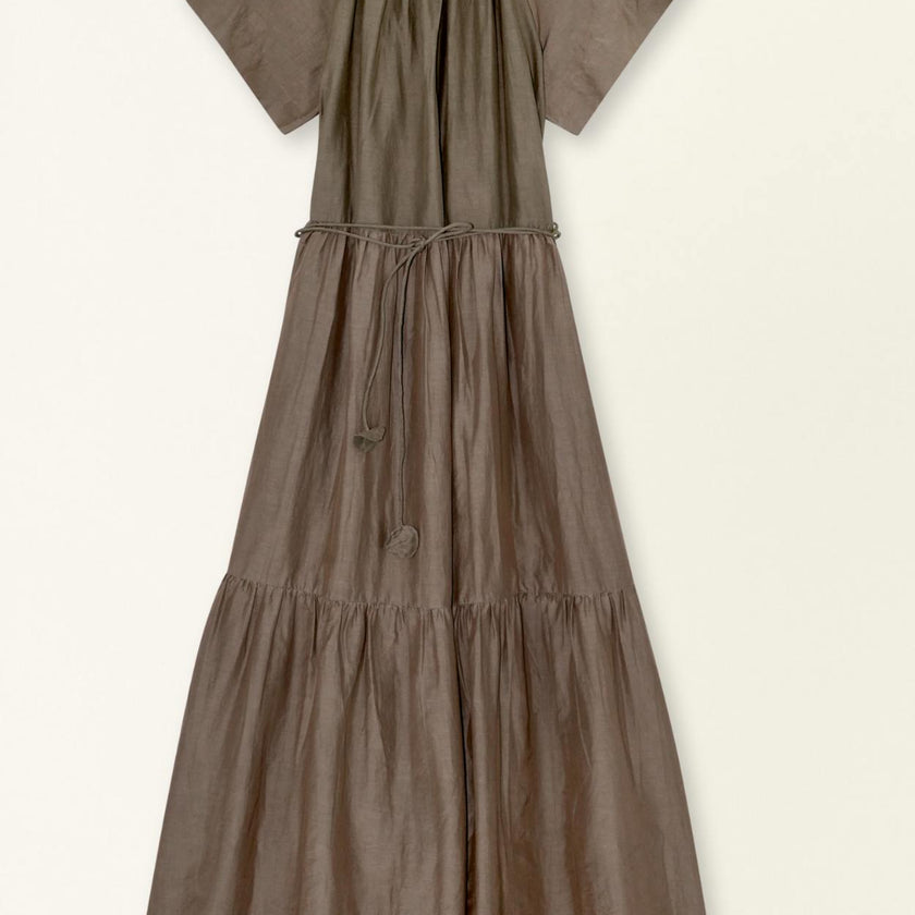 Vienna Maxi Dress in Walnut