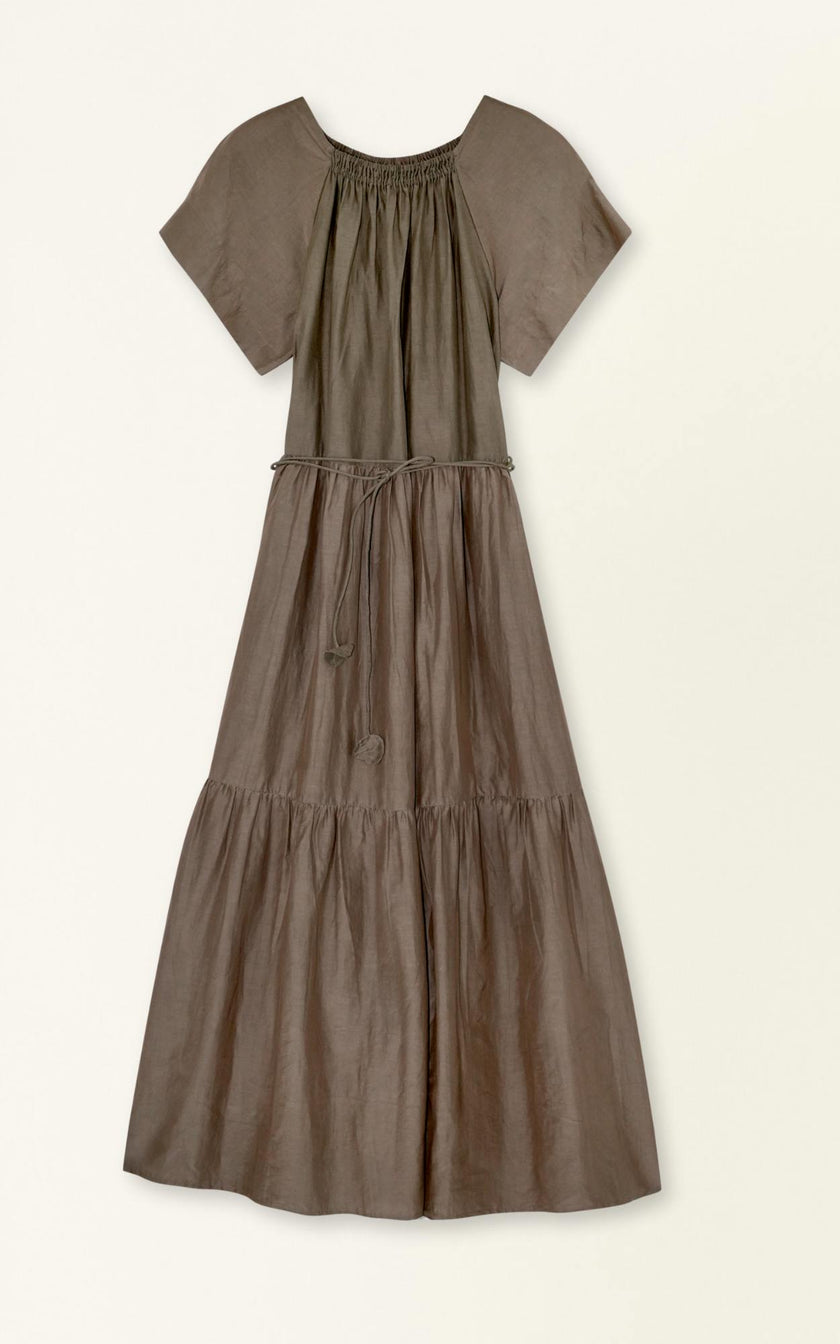 Vienna Maxi Dress in Walnut