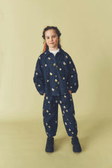 Kids Manu Embroidered Denim Barrel Jeans