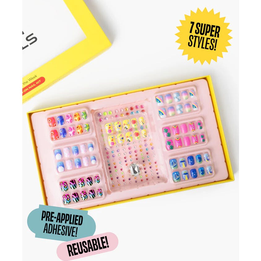 Days of the Week Press On Nails Kit