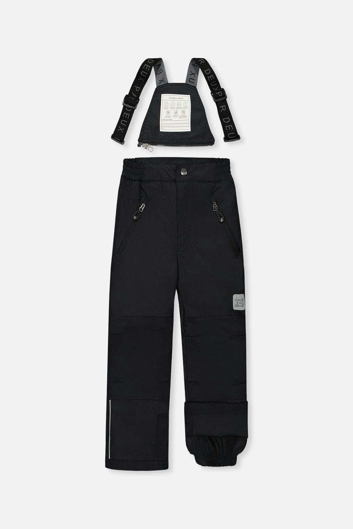 Two Piece Play Snowsuit Black With Black Pants