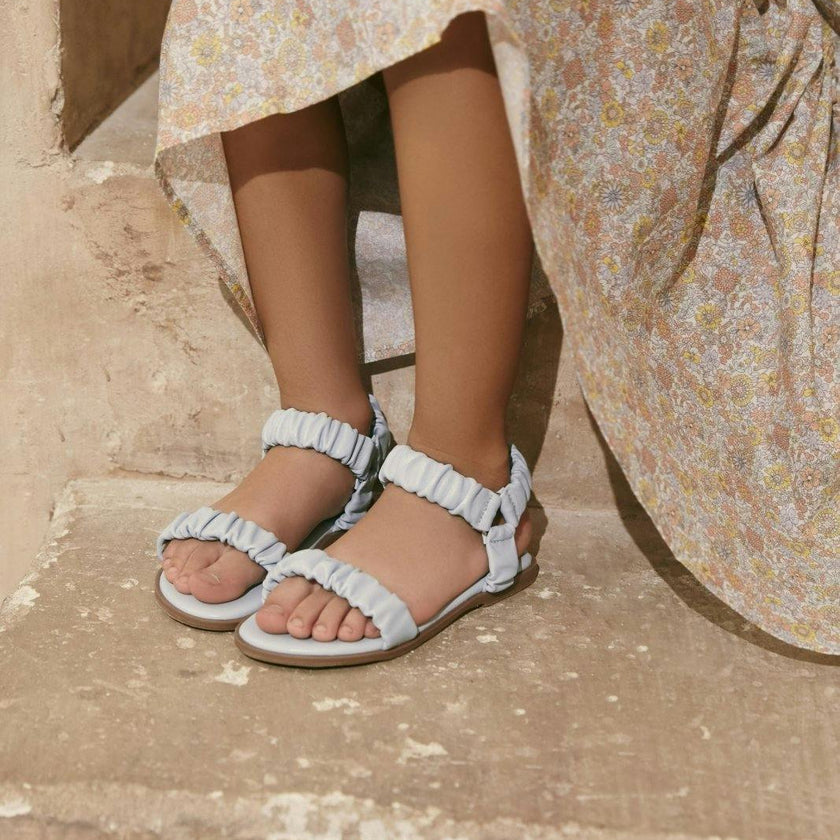 Kyle Elastic Suede Strap Leather Insole Sandals
