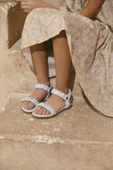 Kyle Elastic Suede Strap Leather Insole Sandals