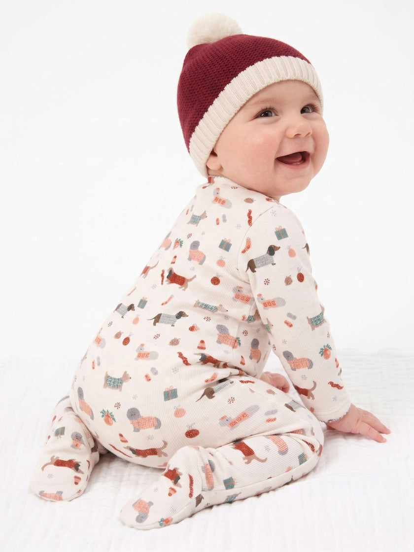 Holiday  Pima Cotton Baby One-Piece Pajamas